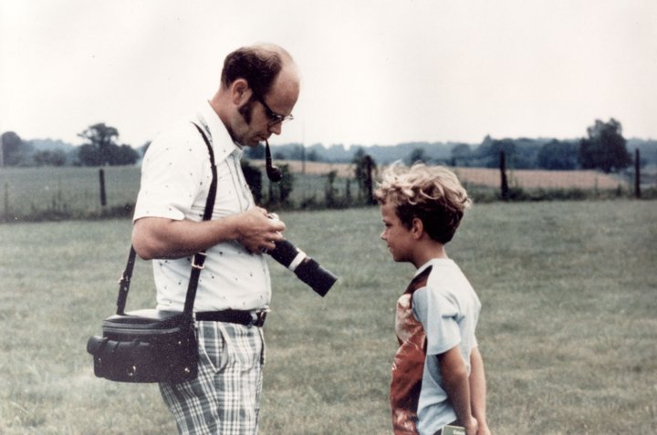 Steve Haney with his father